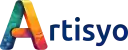Artisyo : Logo stylisé, un "A" majuscule éclatant de couleurs qui révèle la richesse de nos talents et la diversité de vos succès